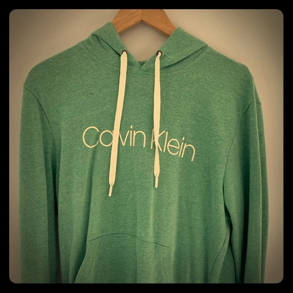 green calvin klein hoodie